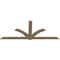 Ekena Millwork Redmond Rough Sawn Timber Gable Bracket, Douglas Fir, 108"W x 45"H x 2"D x 6"F, 10/12 Pitch GBW108X45X0206RED00RDF - alternate 3